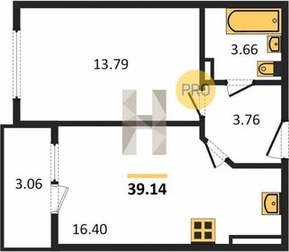 Квартира 39,1 м², 1-комнатная - изображение 2