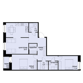 78,5 м², 2-комнатная квартира 24 816 250 ₽ - изображение 67