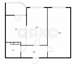 Квартира 60,1 м², 2-комнатная - изображение 1