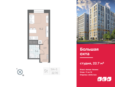 22,5 м², квартира-студия 6 792 750 ₽ - изображение 33