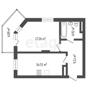 Квартира 50 м², 1-комнатная - изображение 2