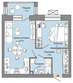 57 м², 2-комнатная квартира 5 349 680 ₽ - изображение 17