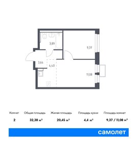 30 м², квартира-студия 7 200 000 ₽ - изображение 123