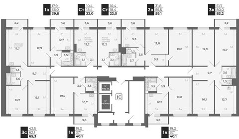 Квартира 62,1 м², 3-комнатная - изображение 2