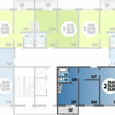 Квартира 53,9 м², 2-комнатная - изображение 2