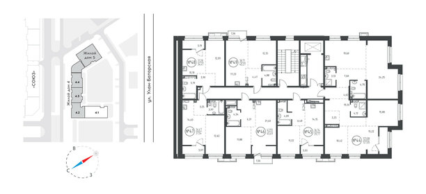 23 м², квартира-студия 4 070 000 ₽ - изображение 68