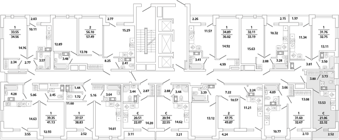 18 м², квартира-студия 4 900 000 ₽ - изображение 92