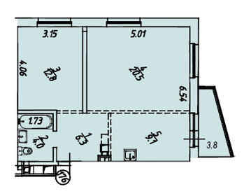 43,9 м², 1-комнатная квартира 8 300 000 ₽ - изображение 72