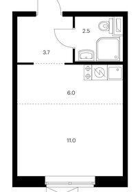 Квартира 23,3 м², студия - изображение 1