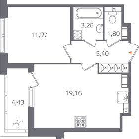 48,1 м², 1-комнатная квартира 11 275 000 ₽ - изображение 87