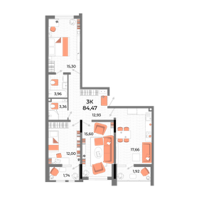 75 м², 4-комнатная квартира 10 000 000 ₽ - изображение 90