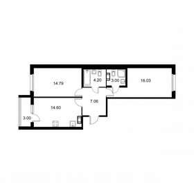 61,2 м², 2-комнатная квартира 9 482 900 ₽ - изображение 47