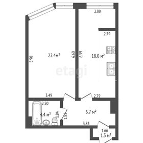 Квартира 42 м², 1-комнатная - изображение 2