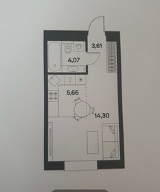 Квартира 28 м², студия - изображение 1