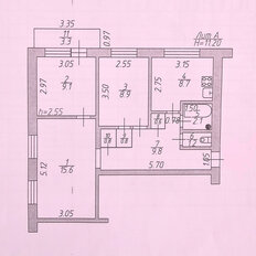 Квартира 57,6 м², 3-комнатная - изображение 1