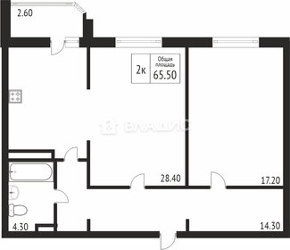 Квартира 65,1 м², 2-комнатная - изображение 4