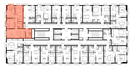 80,7 м², 3-комнатная квартира 12 775 000 ₽ - изображение 80