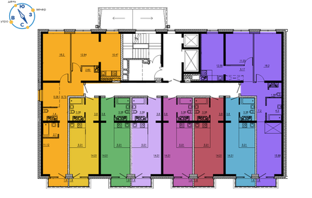 69 м², 3-комнатная квартира 6 100 000 ₽ - изображение 123