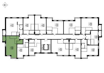 70,3 м², 1-комнатная квартира 9 768 920 ₽ - изображение 18