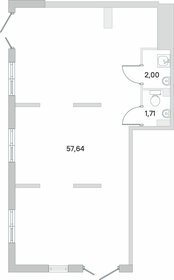 61,4 м², помещение свободного назначения - изображение 3
