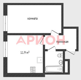 Квартира 32 м², 1-комнатные - изображение 1