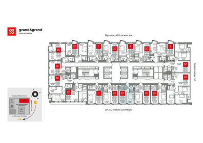 68,3 м², 2-комнатная квартира 11 385 000 ₽ - изображение 73