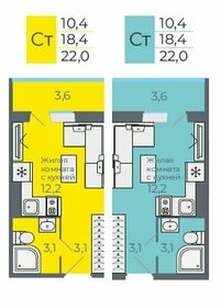 Квартира 22 м², 1-комнатная - изображение 1