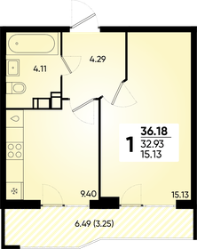 36,2 м², 1-комнатная квартира 5 528 983 ₽ - изображение 13