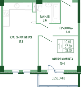 44,3 м², 2-комнатная квартира 5 100 000 ₽ - изображение 72