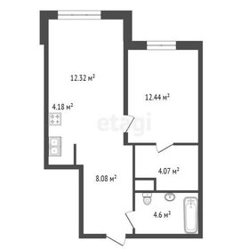 Квартира 45,7 м², 1-комнатная - изображение 1