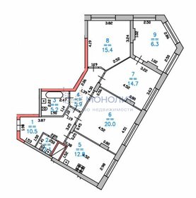 Квартира 99,7 м², 3-комнатная - изображение 1