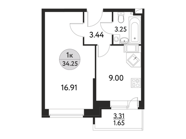 36,8 м², 1-комнатная квартира 6 050 000 ₽ - изображение 11