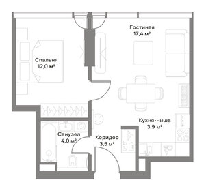 41,2 м², 1-комнатная квартира 30 870 460 ₽ - изображение 19