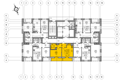 38,1 м², 1-комнатная квартира 9 134 814 ₽ - изображение 30