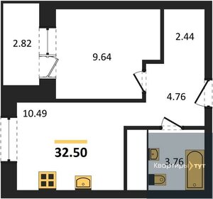 27 м², 1-комнатная квартира 4 500 000 ₽ - изображение 8