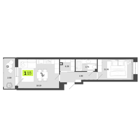 77,3 м², 1-комнатная квартира 7 000 000 ₽ - изображение 72