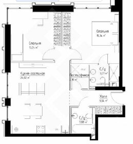 Квартира 66 м², 2-комнатная - изображение 1