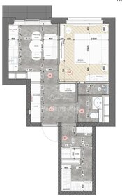 Квартира 44,3 м², 1-комнатные - изображение 1