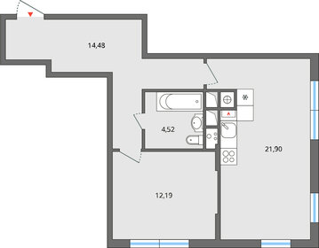 Квартира 53,1 м², 2-комнатная - изображение 1