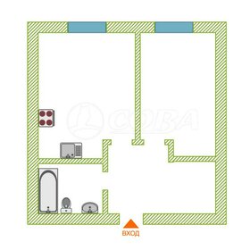 Квартира 38 м², 1-комнатная - изображение 1