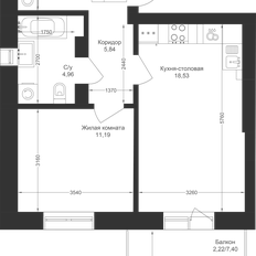 Квартира 45,6 м², 1-комнатная - изображение 2