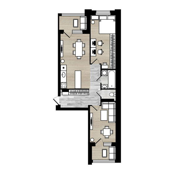 60,6 м², 2-комнатная квартира 7 878 000 ₽ - изображение 1