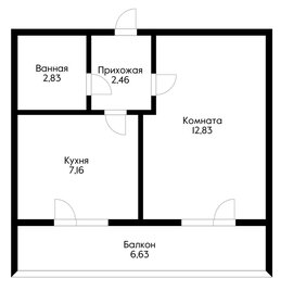 30,4 м², 1-комнатная квартира 3 000 000 ₽ - изображение 65