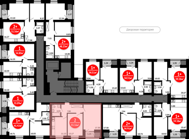 54,7 м², 2-комнатная квартира 7 215 120 ₽ - изображение 17