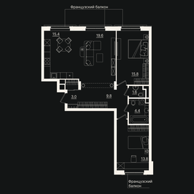 Квартира 83,3 м², 3-комнатная - изображение 1