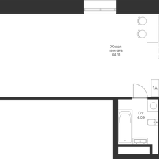 Квартира 54,9 м², студия - изображение 3