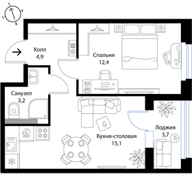41 м², 2-комнатная квартира 7 100 000 ₽ - изображение 85
