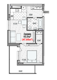 65,8 м², 2-комнатная квартира 9 955 008 ₽ - изображение 85