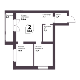 35,8 м², 2-комнатная квартира 4 800 000 ₽ - изображение 39