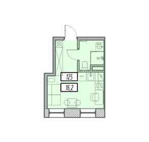 Квартира 16,2 м², студия - изображение 4